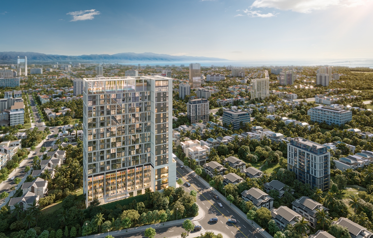 Thiết kế tòa tháp Sun Solar Residence lấy cảm hứng từ danh thằng “Non Nước”