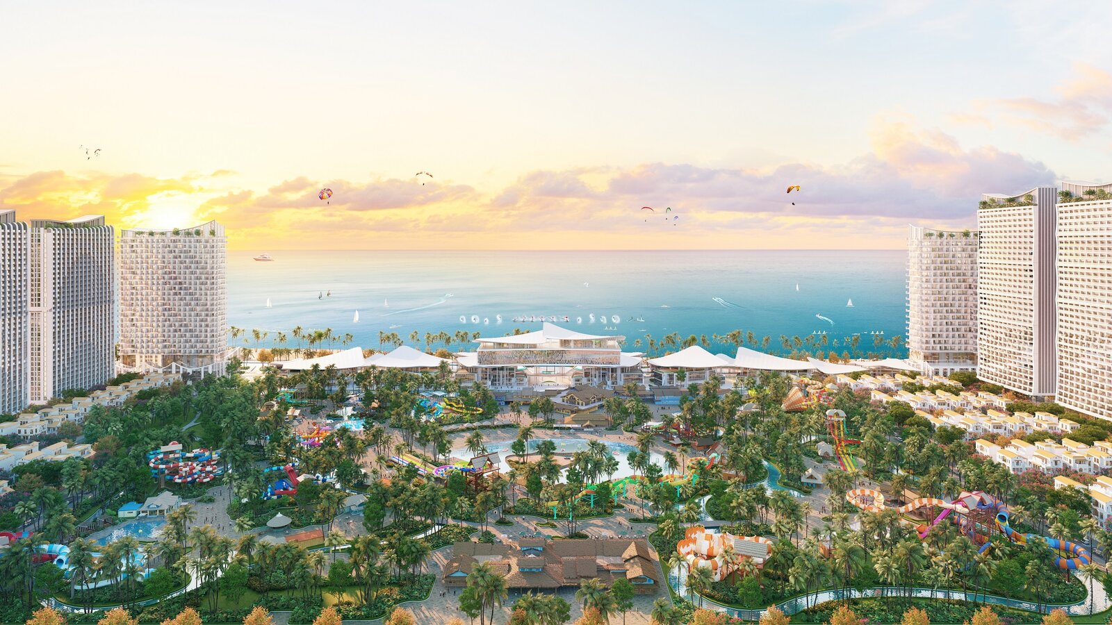 The map of nine beachfront parks unveils a resort-inspired living journey at Blanca City.